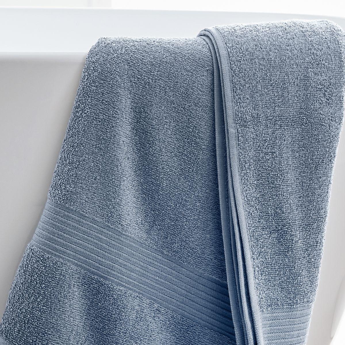 Maxi drap de bain uni ESSENTIAL bleu ardoise