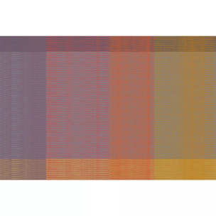 Set pur coton enduit motif jacquard Mille ecossais velvet