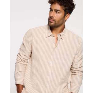 Camisa Rayas Manga Larga Arena - Ciclone