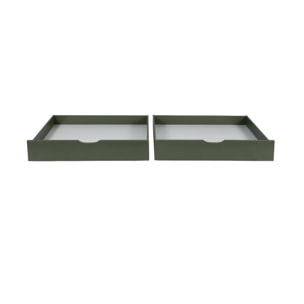Tiroir lit enfant bois de pin (lot de 2) TIROIR RANGEMENT DE LIT X2
