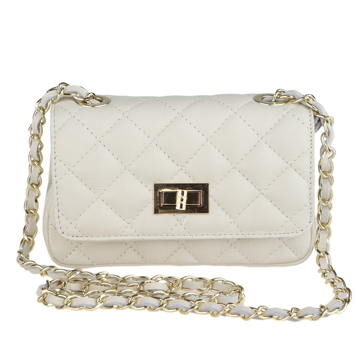 Chicca Borse Borsetta Clutch Beige