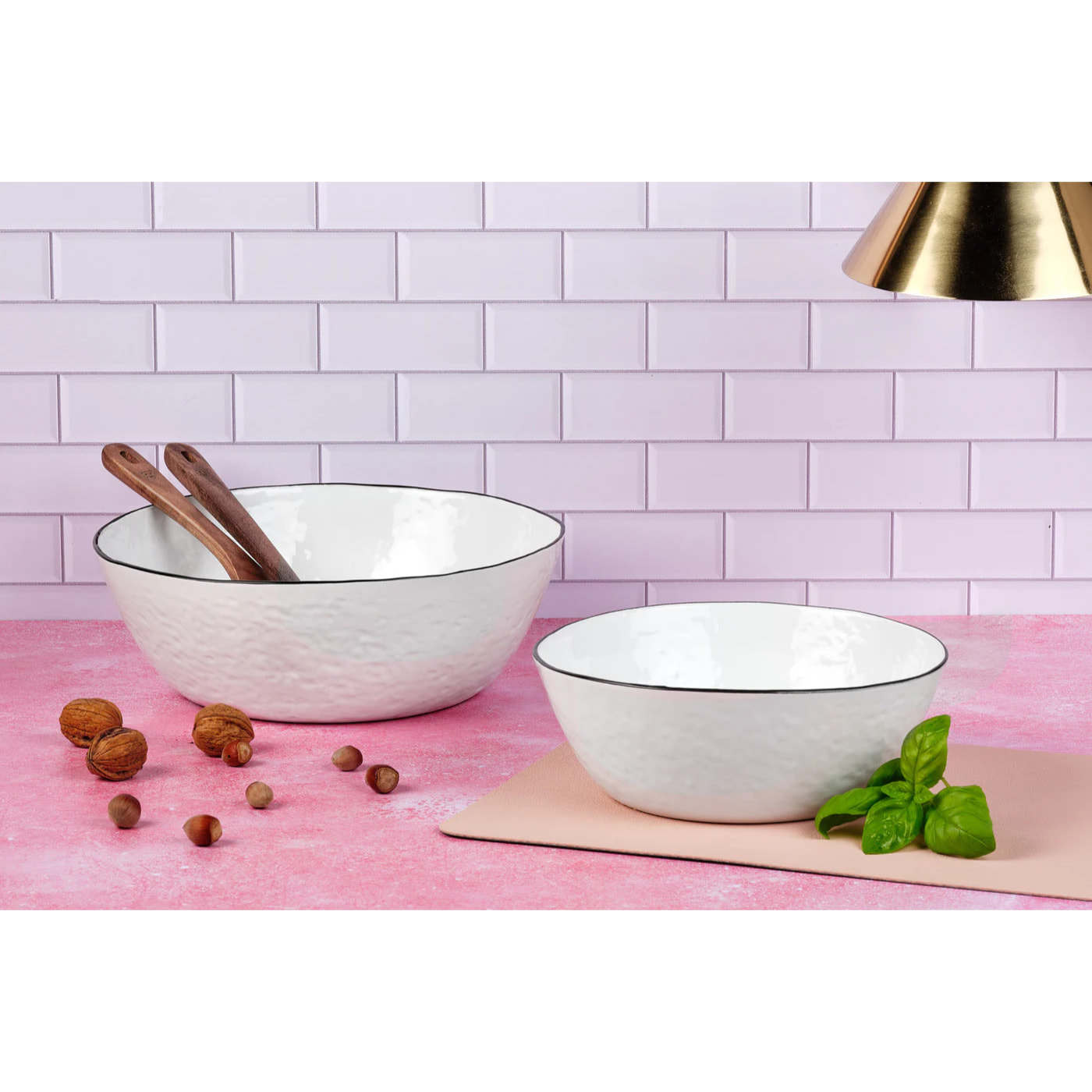 Saladier PURE Ø24cm et Ø30cm - 2 pièces - Blanc Neige