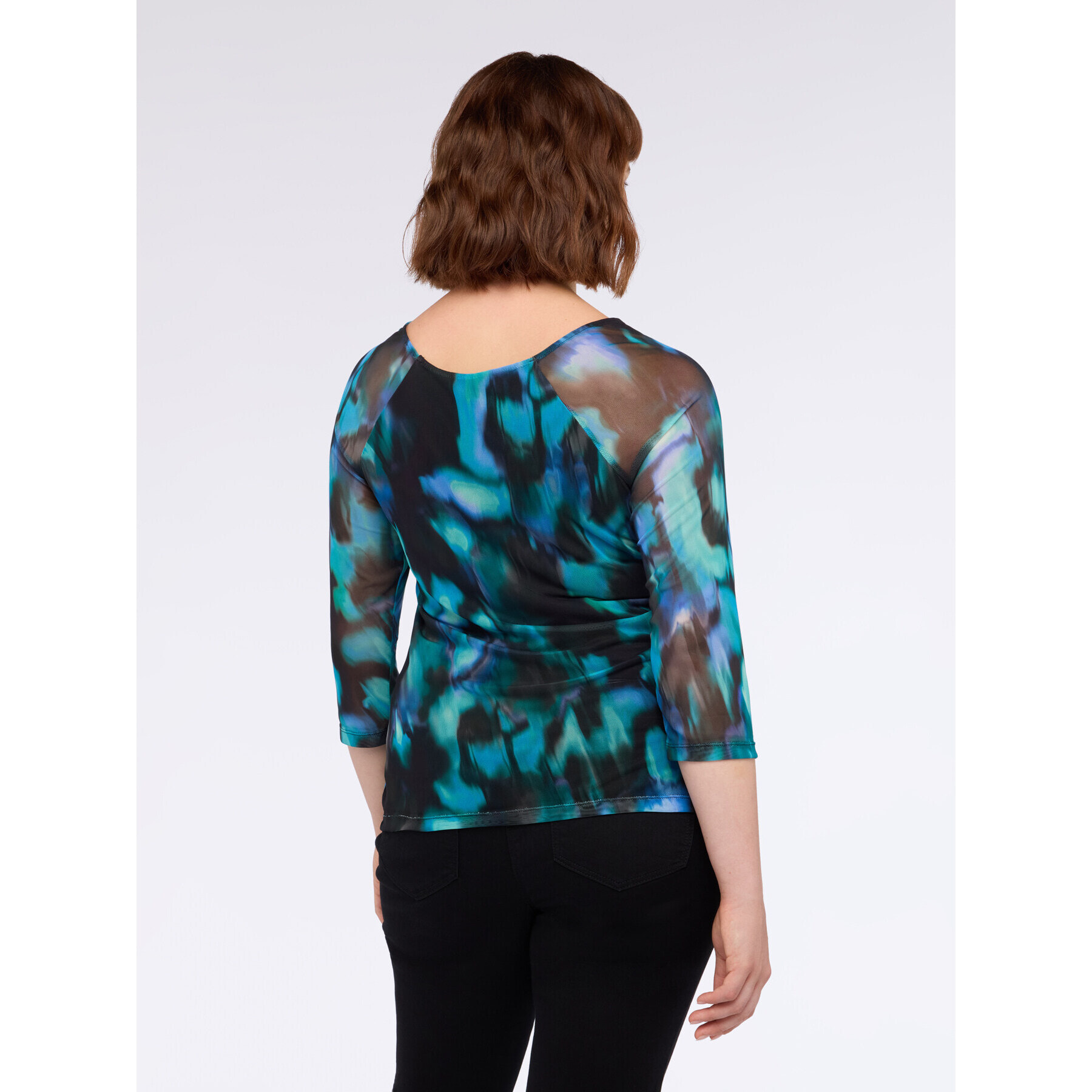 Fiorella Rubino - Camiseta con estampado degradado - Petrol Blue