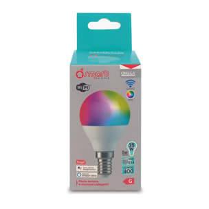 OMEGA Lampada LED Smart WiFi P45 5W RGB