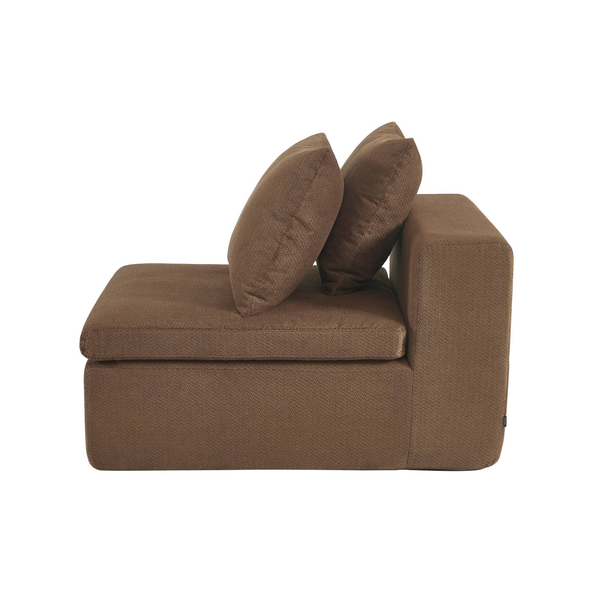 Fauteuil compressé pour canapé modulable tissu chenille 1 place MOVI