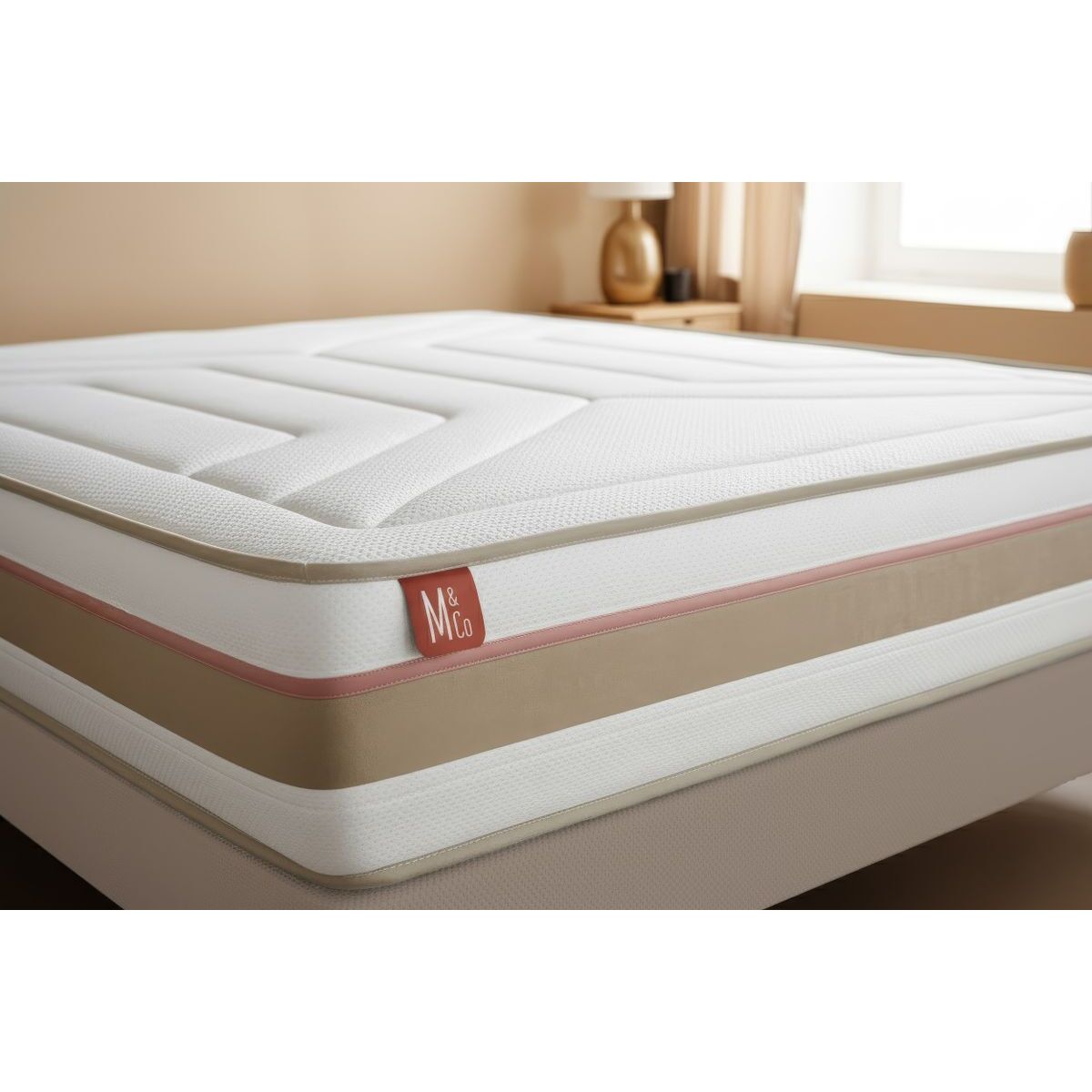 Matelas Le Tendre - 28cm - Ressorts ensachés et mémoire de forme - Confortable, stable et responsable. - Soutien Equilibré