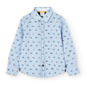 Camisa oxford manga larga de niño