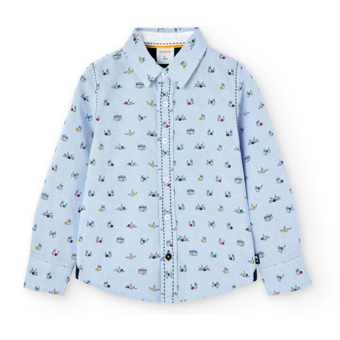 Camisa oxford manga larga de niño