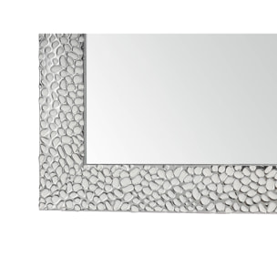 Espejo rectangular Gotas poliestireno plateado 98x68x2 cm