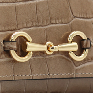 Portafoglio Cheval Firenze Grant Croc Taupe