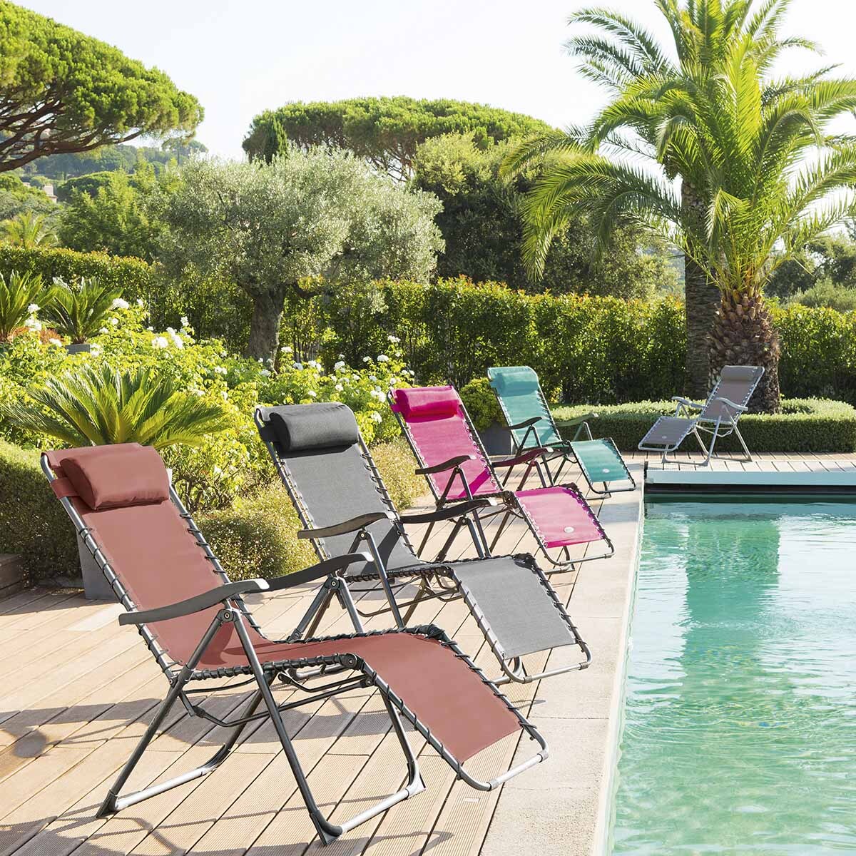 Fauteuil relax de jardin Silos Émeraude