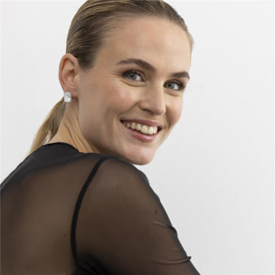 Pendientes con Circonita Brillante acabado plata