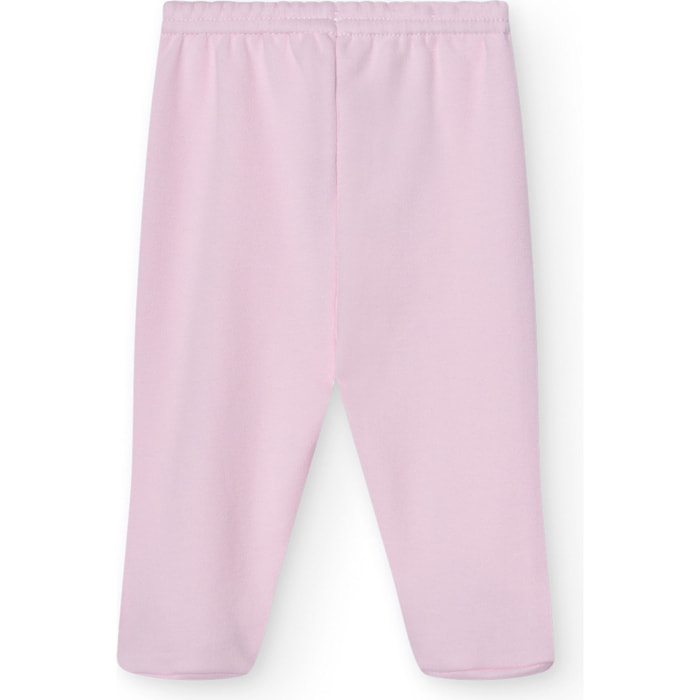 Polaina bebé algodón con pies invierno