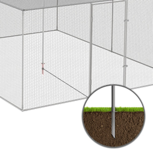 Volière grillagée 12m² - 3x4m