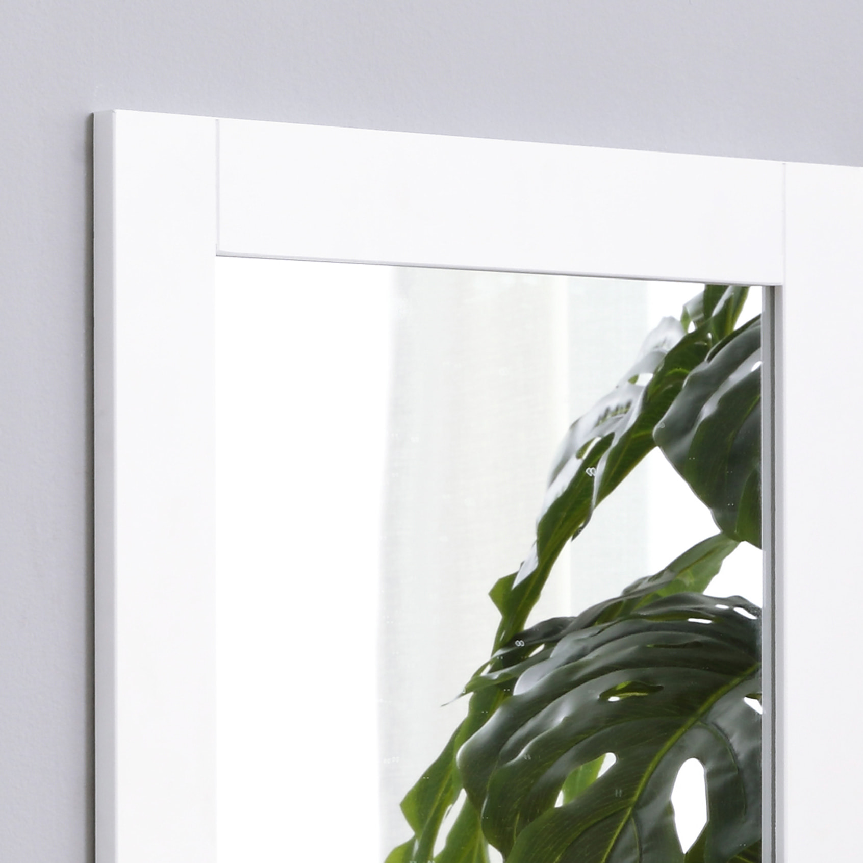 Espejo de Baño 50x11,5x60 cm con Estante de Almacenaje y Marco de Madera Blanco
