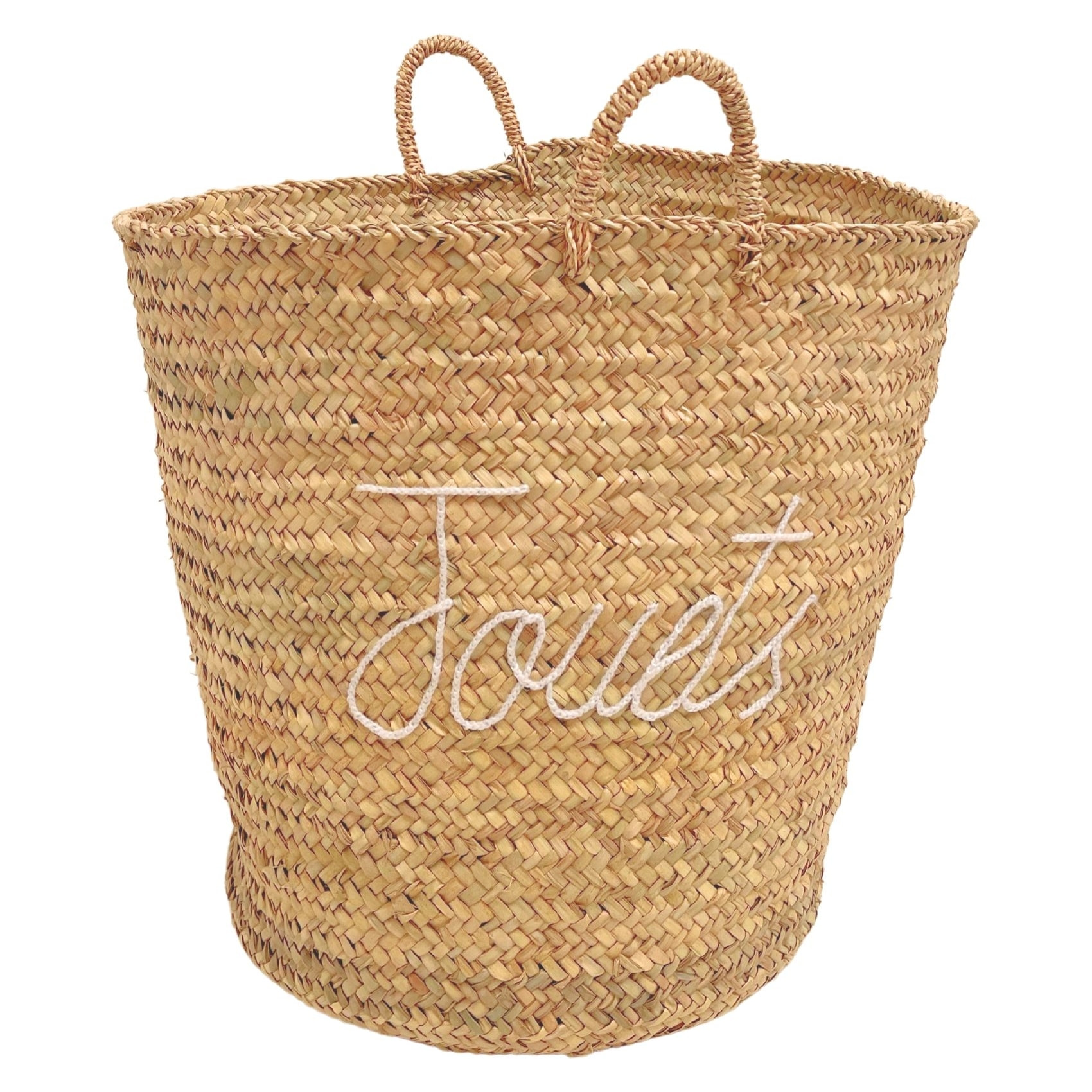 Grand panier naturel JOUETS XL - Blanc