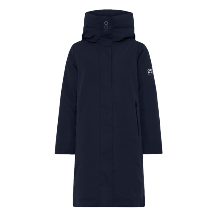 Abrigo para mujer ECOON Bayona Long jacket - Azul Marino
