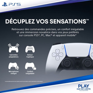 Manette SONY DUALSENSE BLANCHE PS5 V3