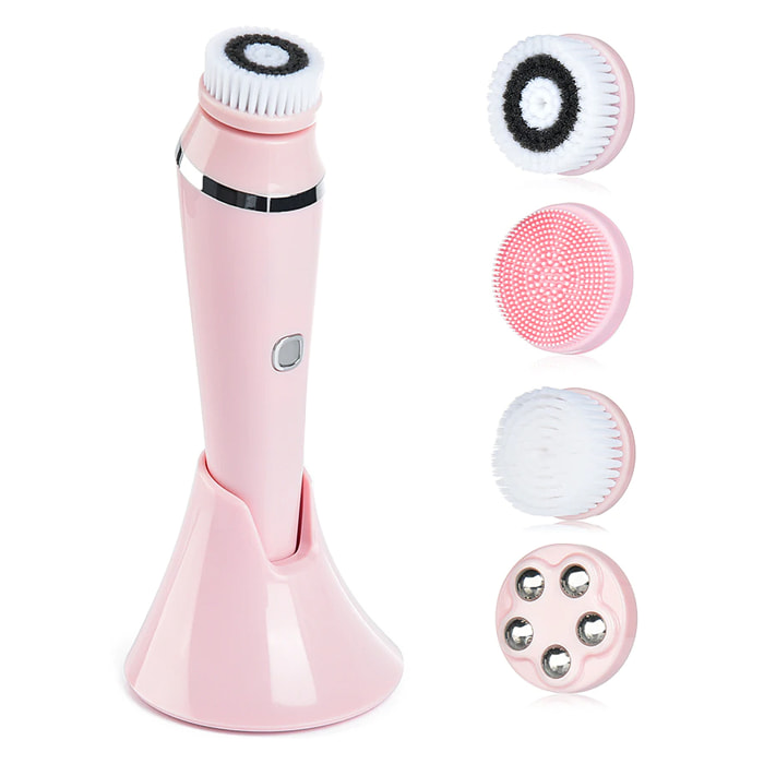Instrumento de belleza 4 en 1. Cepillo de limpieza facial avanzado.