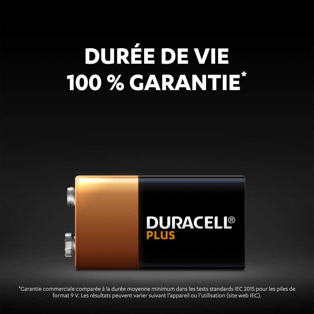 5x2 Piles Duracell Plus 9V