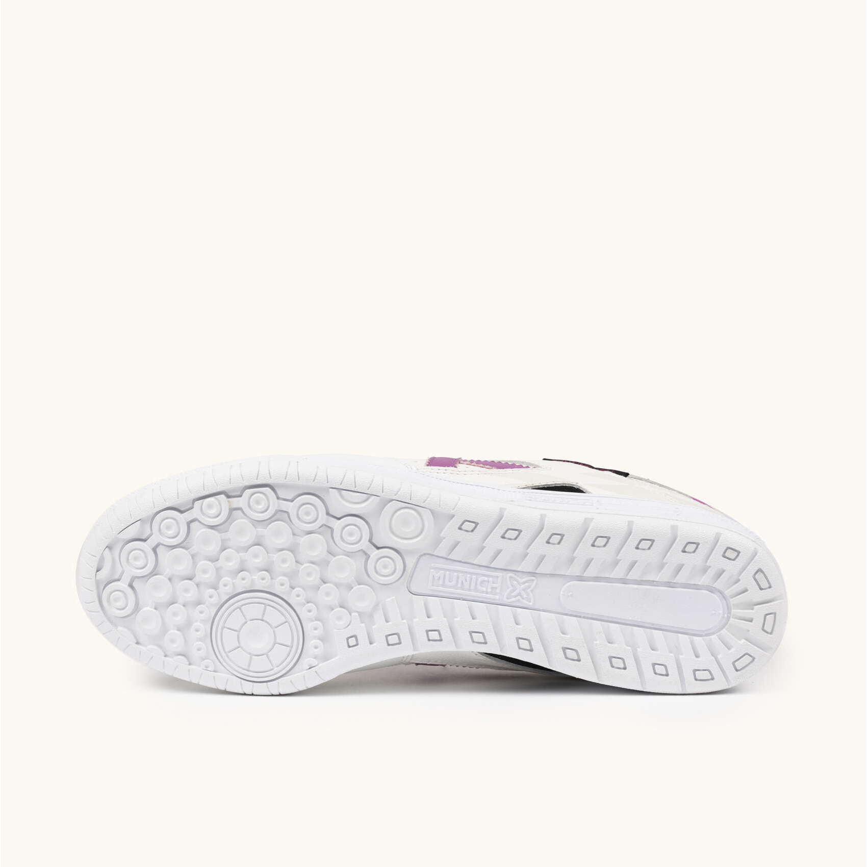 MUNICH CONTINENTAL 970 Zapatillas de Fútbol Sala Profesionales Blancas y Moradas
