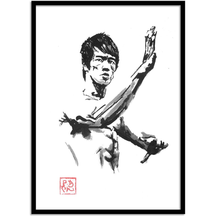 Affiche - Bruce Lee - Pechane Sumie