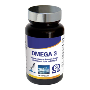 NUTRI EXPERT - Oméga 3 - Fonctionnement cérébral + cardiovasculaire - Riche en acides gras Oméga 3, EPA + DHA - Huile purifiée de poissons des mers froides - Marque Française - Cure 30 jours