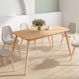 Table à manger extensible Venezia bois 160-200cm