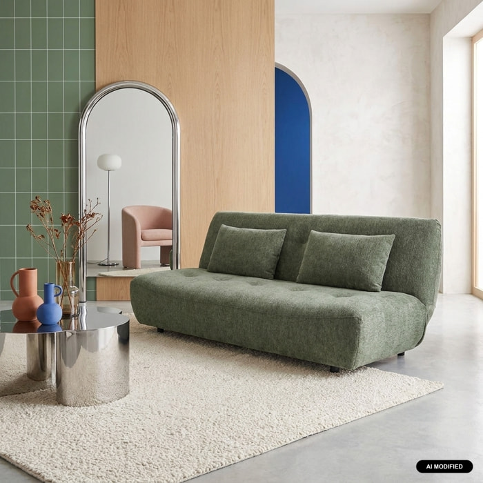Banquette convertible tissu chenille 3 places KLIK