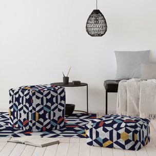 Pouf amovible en coton NAF NAF TWIST