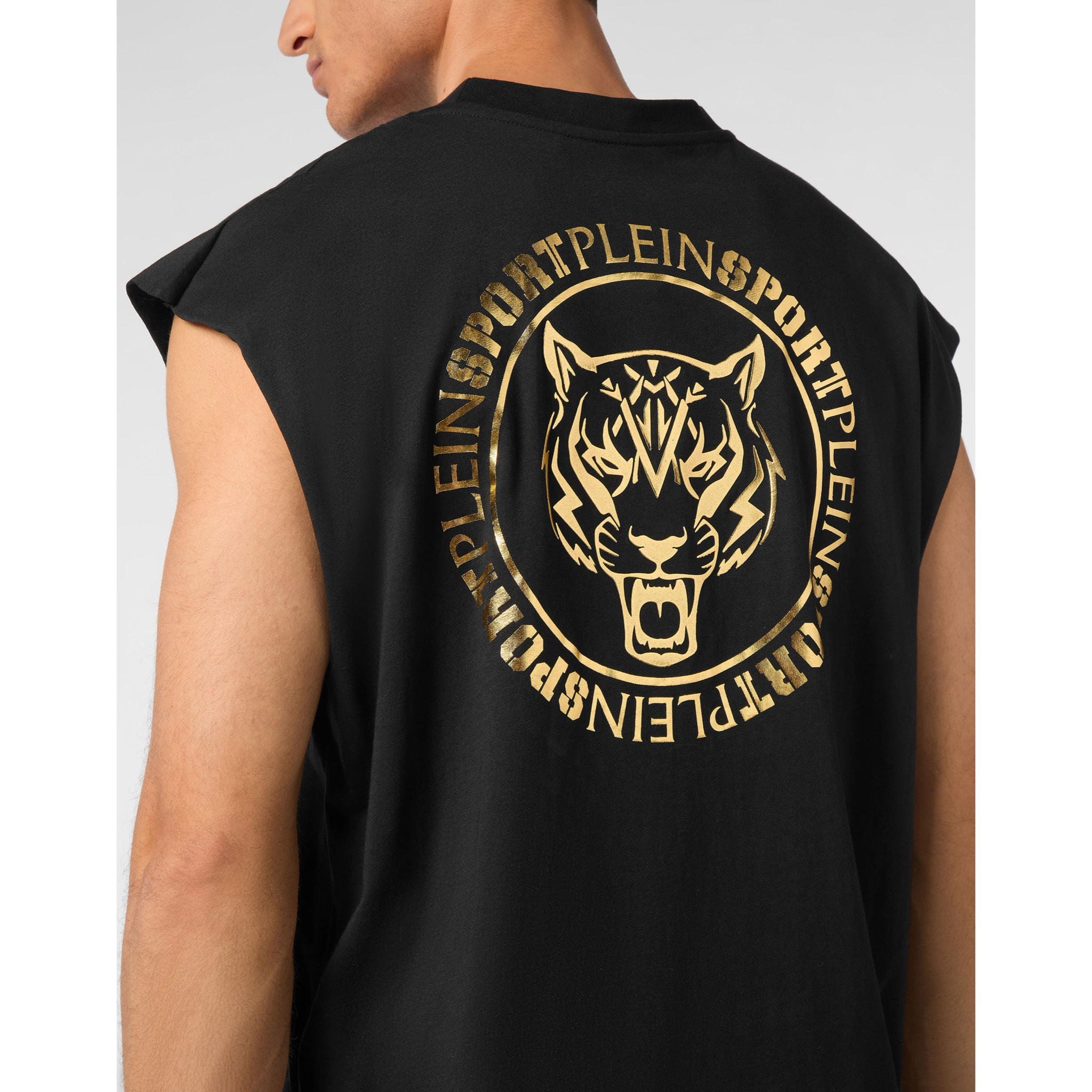 PLEIN SPORT Camiseta sin mangas con capucha  