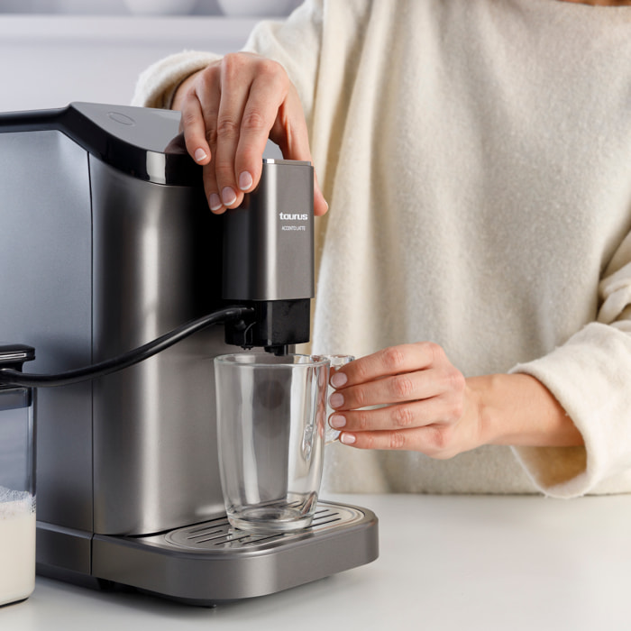 Cafetera Accento Latte superautomática | Espresso y Latte | 1350w - Taurus