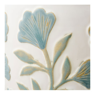 Cachepot in ceramica bianco mix Vikasa Home ø22,5x17,5 cm