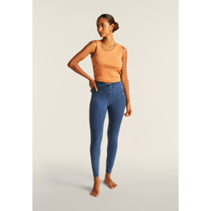 Jeggings N.O.W. 7/8 con vita alta in tencel denim