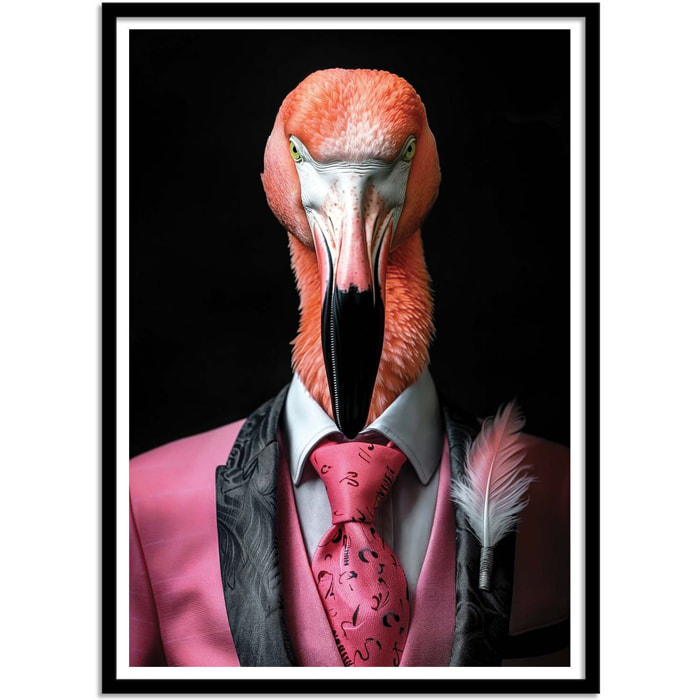 Affiche - Flamingo Wild Suits - Philippe Hugonnard