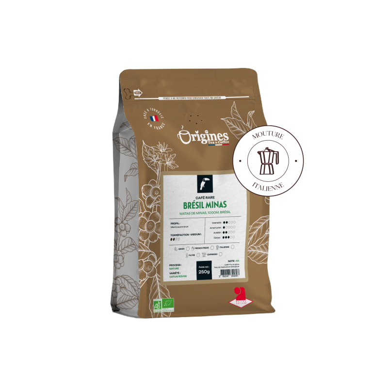 Café Rare Bio - Brésil Minas - Italienne 250g