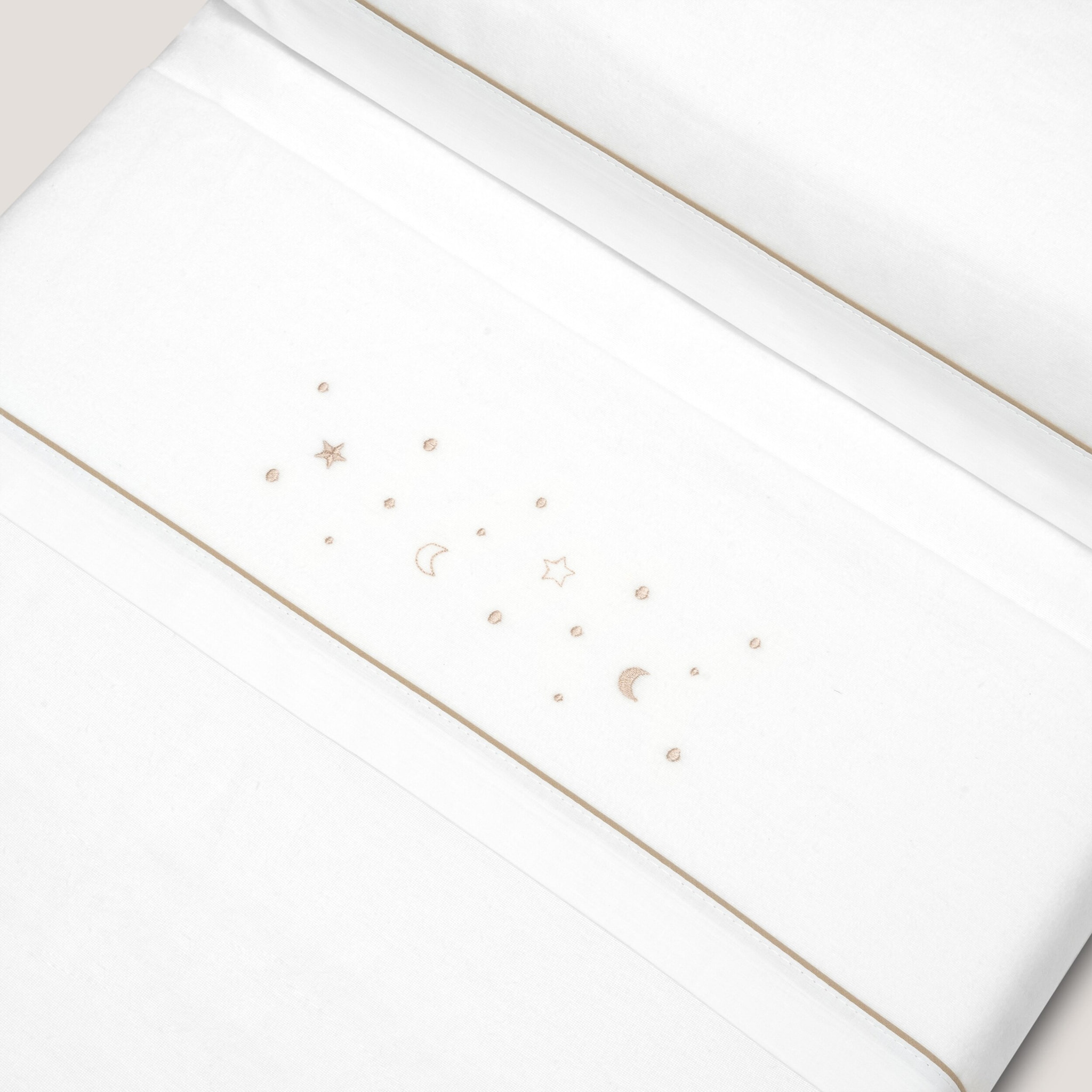 Juego de Sábanas de Cuna Franela Estrellas Luna