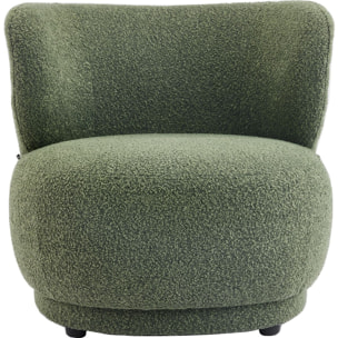 Fauteuil en tissu bouclette - ESTER