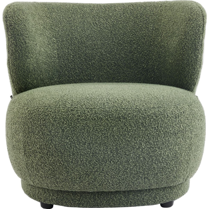 Fauteuil en tissu bouclette - ESTER