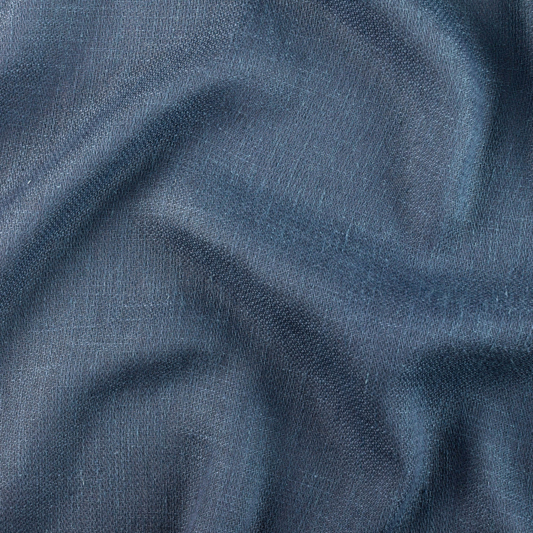 Rideau tamisant à œillets polylin satin - Bleu