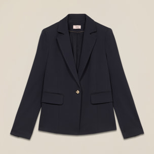 Oltre - Giacca blazer in punto milano - Blu