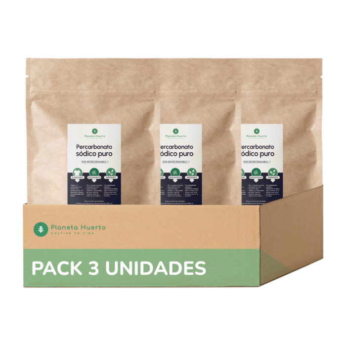 Pack 3xPercarbonato sódico Planeta Huerto 2,5 kg