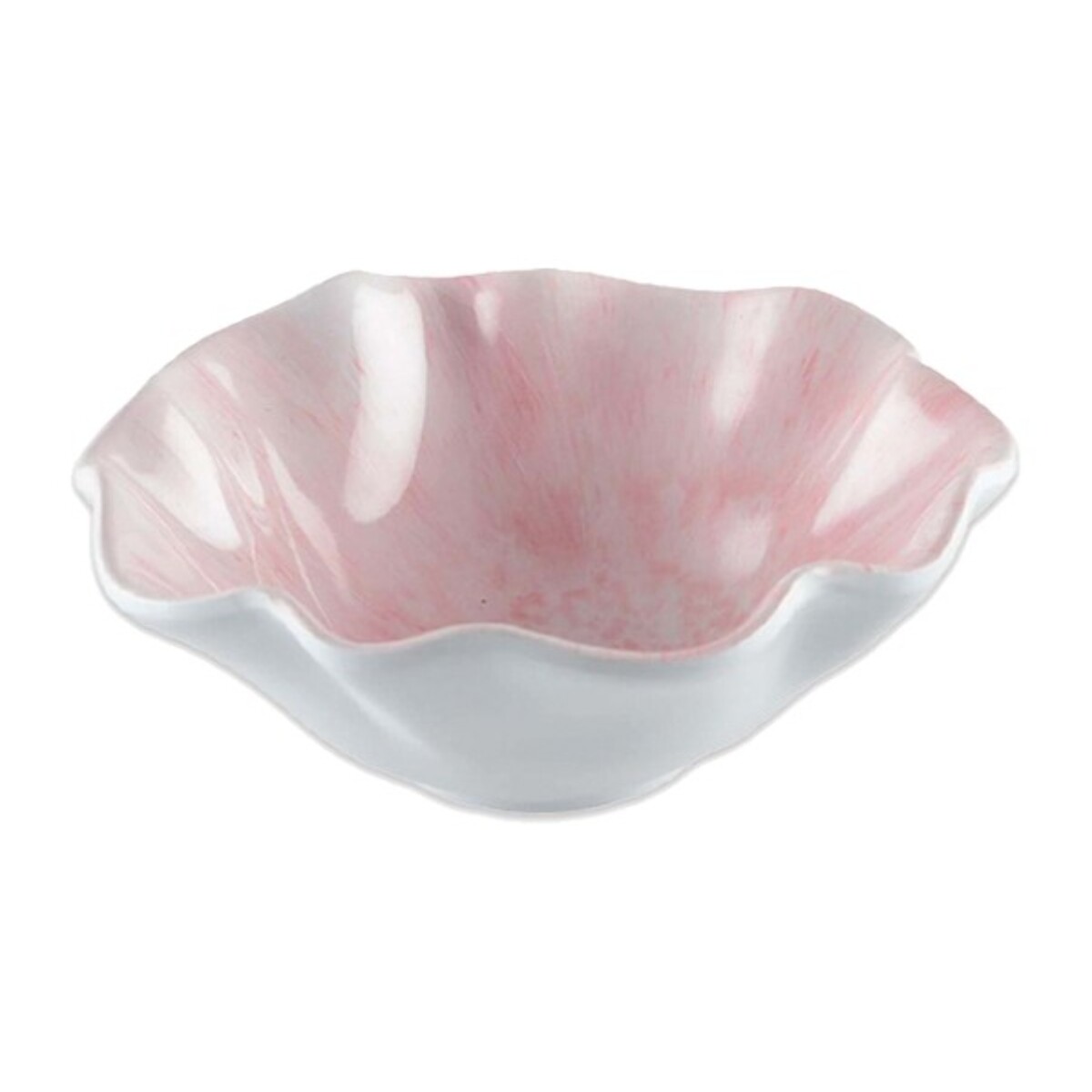 Coupelle apéritif rose en mélamine 12x12x5cm