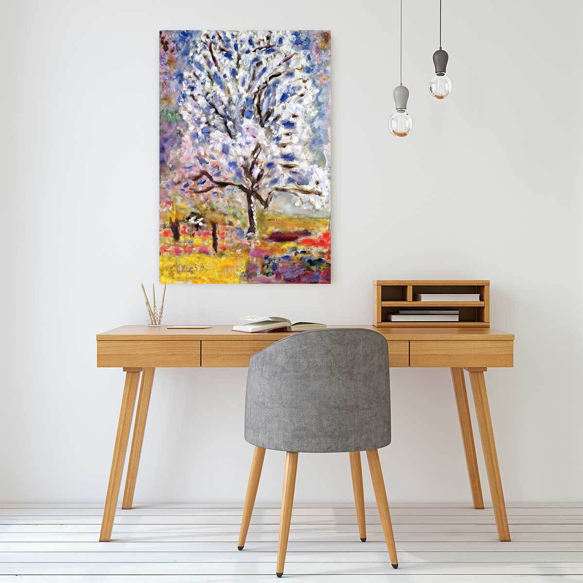 Tableau peinture l'amandier en fleurs de pierre bonnard  Tableau plexiglas