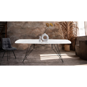 Tomasucci Table/bureau SPILLO en marbre blanc