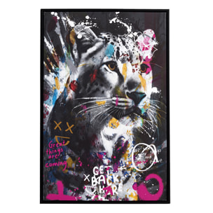 Tableau Guepard Colore 60x90cm