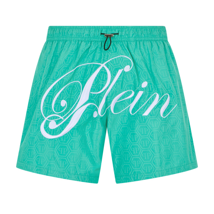 PHILIPP PLEIN Swimming Shorts Monogram Signature