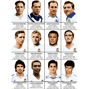 Affiche - Legends of Real Madrid - Olivier Bourdereau