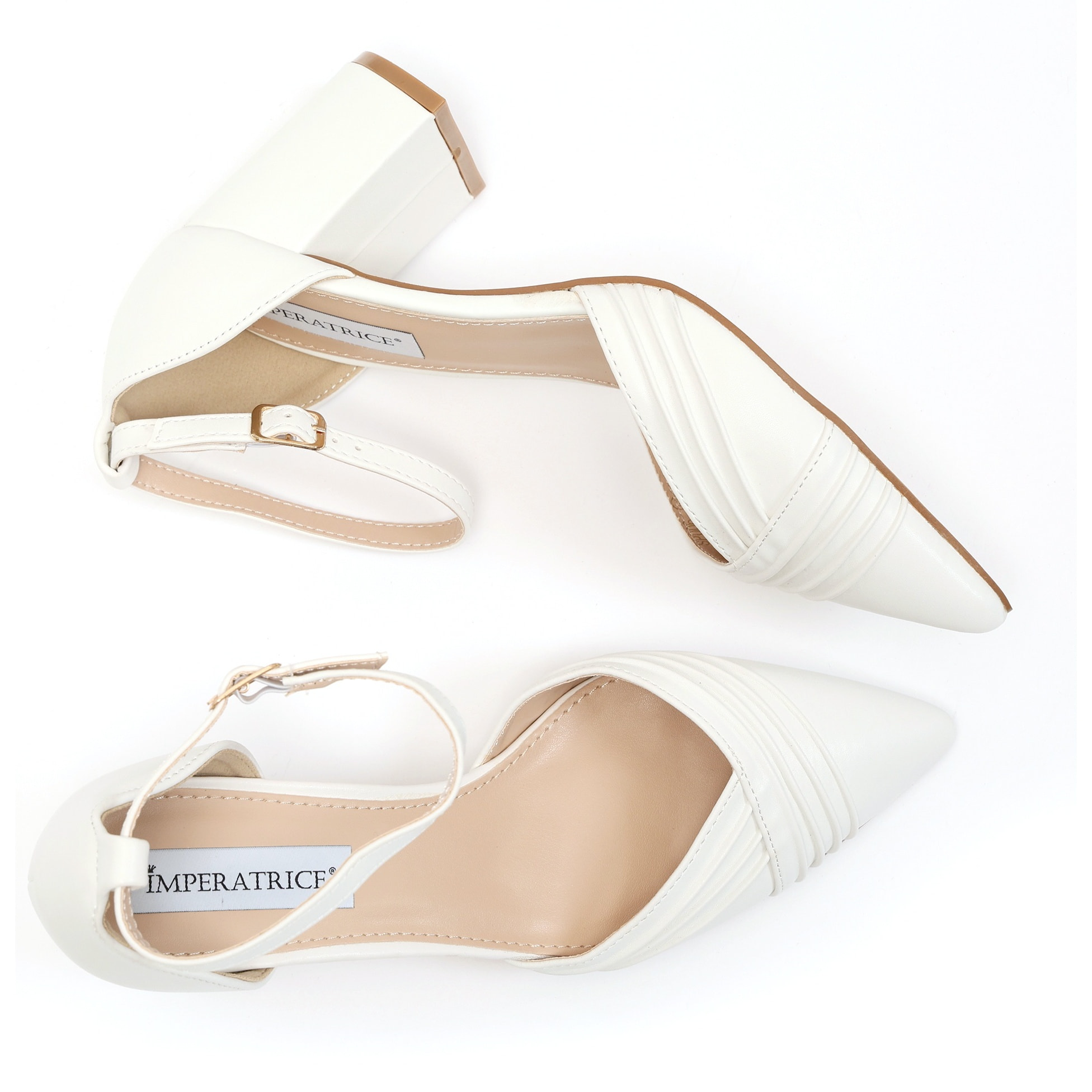 Sandali in simil pelle con tacco comodo quadrato