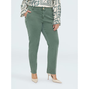Fiorella Rubino - Pantaloni Chino in cotone - Verde